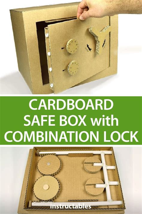 Safe Box With Combination Lock From Cardboard