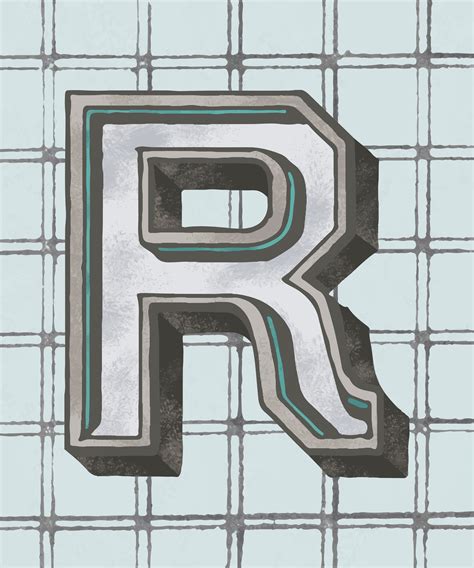 Capital Letter R Vintage Typography Style Download Free Vectors