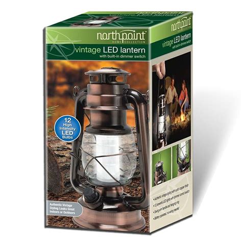 Northpoint 190462 12 Led Vintage Style Outdoor Lighting Lantern For