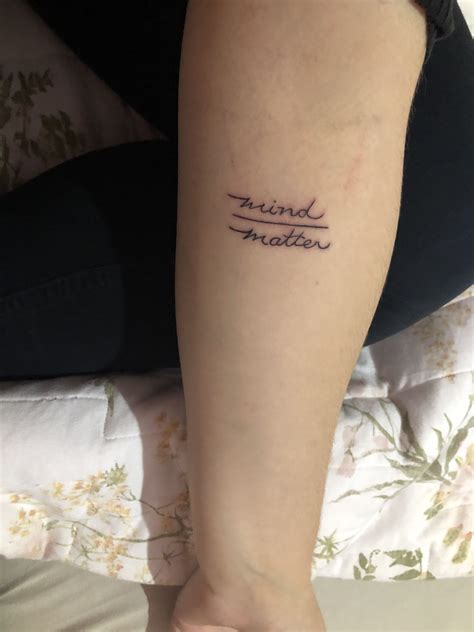 Where is my mind head tattoo for girls. Mind over Matter Tattoo | Tattoos, Mind over matter tattoo ...