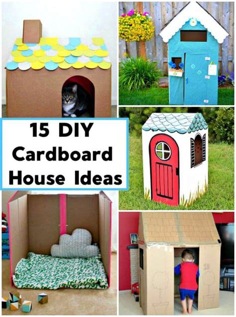 15 Diy Cardboard House Ideas Diy Crafts