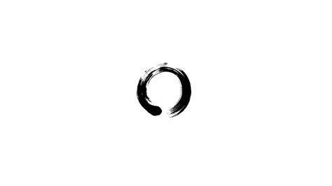 Zen Ensō Circle Minimalism Black Wallpapers Hd Desktop And Mobile