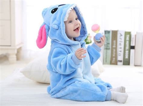 Pijama Kigurumi Stitch Para Bebe Invierno Tomás Accesorios