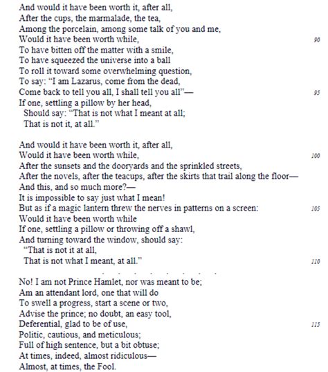 Analysis Of Poem The Love Song Of J Alfred Prufrock By T S Eliot Owlcation