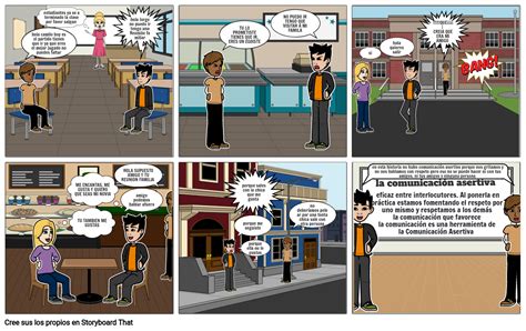 Historieta Comunicacion Asertiva Storyboard By Karoll Vrogue Co