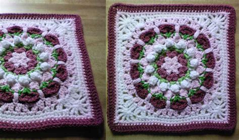 Blooming Afghan Squares With Free Crochet Patterns Afghan Crochet My