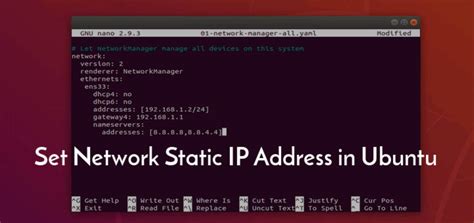 How To Set Static Ip In Ubuntu Techlou