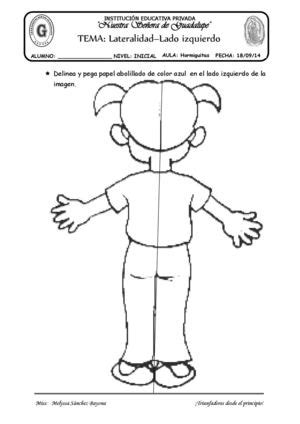 Juegos de inicial para colorear. Calaméo - TEMA: LATERALIDAD LADO IZQUIERDO