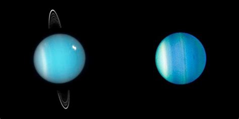 El Exceso De Niebla Marca Las Diferencias De Color Entre Urano Y
