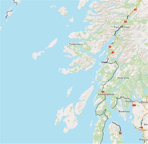 National Cycle Network Routes In Argyll And Bute And Highland Sustrans