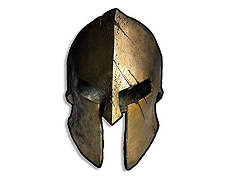Buy Bronze Spartan Helmet Shaped Sticker Molon Roman Sticker Graphic