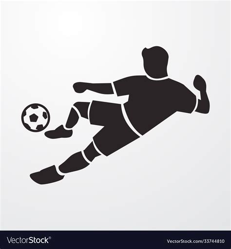 Soccer Player Icon Royalty Free Vector Image Vectorstock