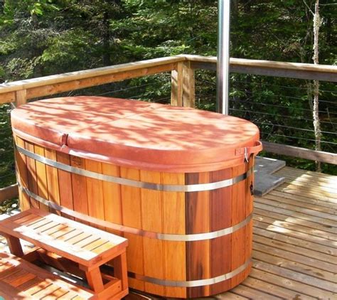 Ofuro Japanese Soaking Hot Tub 2 Person Wooden Tub Cedar Hot Tub