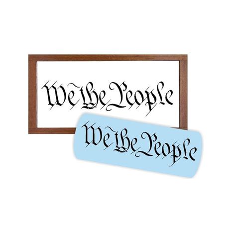 We The People Stencil For Painting Wood Signs Reuseable Etsy