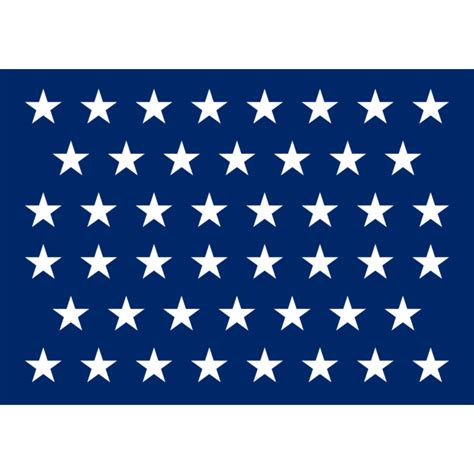 Flag Us Naval Jack 46 Stars Landscape Flag 135m² 145sqft