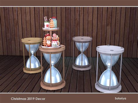 Hourglass End Table Part Of Christmas 2019 Decor Set 4 Color