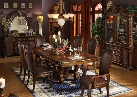 Acacia wood rectangle live edge trestle cherry dining table (seats 8) by amerihome $ 781 07 $ 1060.44. Formal Dining Table 8 Chairs | Chair Pads & Cushions