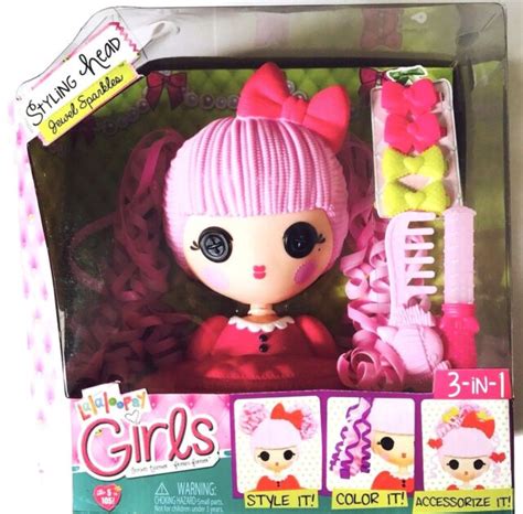 Doll Lalaloopsy Girls Jewel Sparkles Styling Head 3 In 1 Style