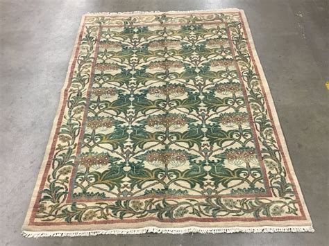 Maybe you would like to learn more about one of these? 6X9 Ivory William Morris Style Area Rug Hand-Knotted Wool ...