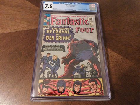 Fantastic Four 41 Marvel Comics 1965 Comic Book Cgc 75 Frightful Four