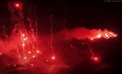 Ηφαίστειο Σαντορίνης Η αναπαράσταση της έκρηξης Τα εντυπωσιακά πλάνα