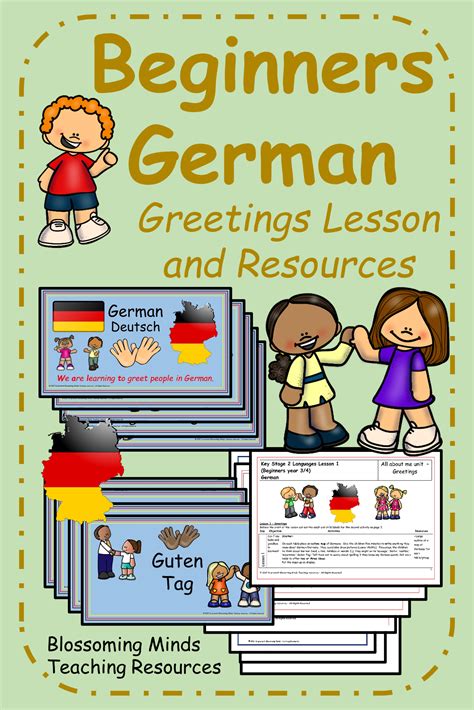 This Is A Lesson Plan And Resources For A Beginners German Lesson To