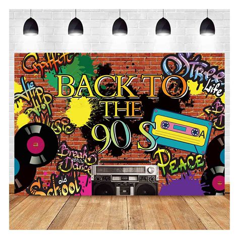 Buy Back To The 90s Theme Party Photography Backdrops Hip Hop 90th
