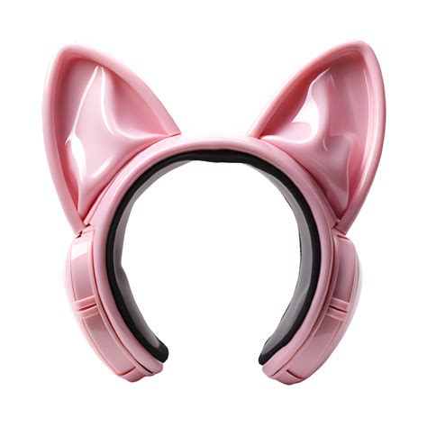 Pink Headband With Cute Cat Ears Cute Bunny Ear Headband Isolated Png