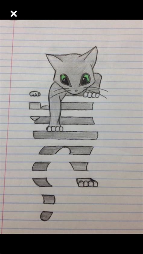 Draw this cat by following this drawing lesson. A friend of my friend drew this cool cat. : drawing