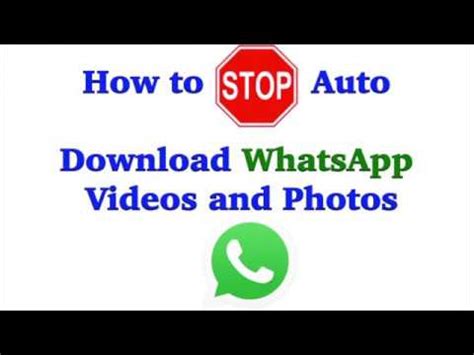 stop auto  whatsapp    simple youtube