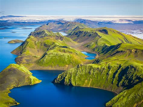 Lake Langisjór Blue Glacial Lakes Landmannalaugar Iceland Flickr