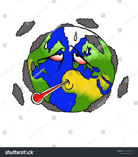 Funny Eloquent Illustration About Planet Earth Stock Illustration
