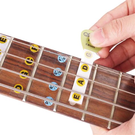 Pcs Guitar Fretboard Notes Map Labels Sticker Fingerboard Fret Decals For String Acoustic
