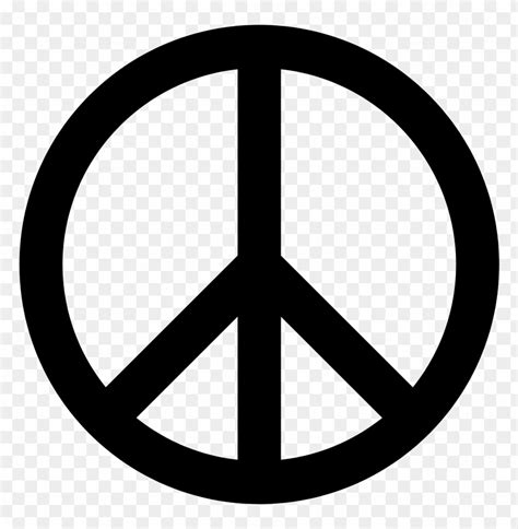 Peace Symbol Black Png Image With Transparent Background Toppng
