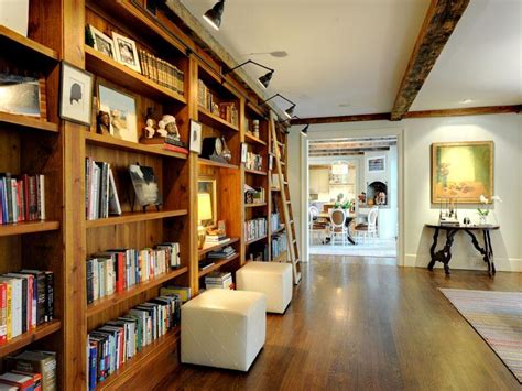Home Library Ladders Interior Design Ideas
