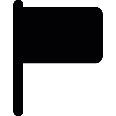 Rectangular Black Flag Icon