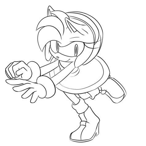 Printable Coloring Page With Amy Rose Topcoloringpages Net The Best