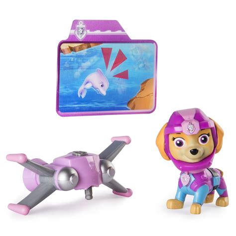 Paw Patrol Sea Patrol Light Up Skye Figure With Pup Pack And Mission