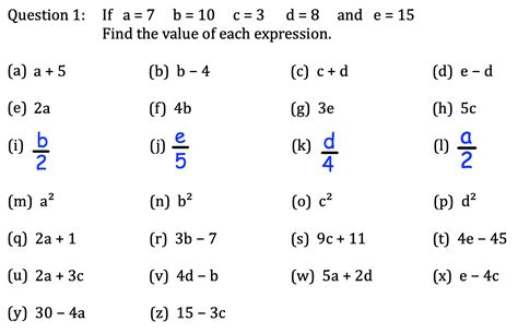 Ks3 Algebra 8 Substituting Into Expressions And Using Formulae Maths