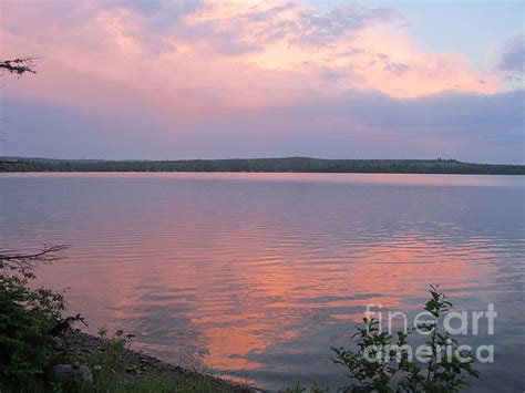 Pretty Sunset At Madawaska Lake Maine Photography Work Fine Art