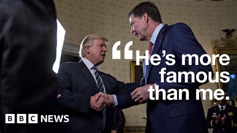 trump s love hate relationship with comey bbc news