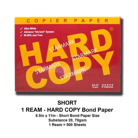 Hard copy manufactures some of the best bond papers in the philippines. HARD COPY - Buy HARD COPY at Best Price in Philippines ...
