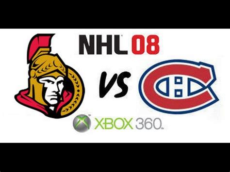Compared to other seasons, they don't slow down in results and don't lift the foot from the gas. NHL 08 - Ottawa Senators vs Montreal Canadiens - YouTube