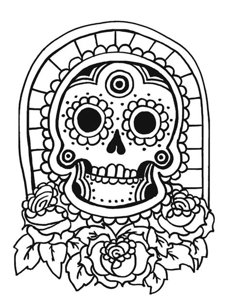 Sugar Skull Sheets Coloring Page Download Print Or Color Online For Free