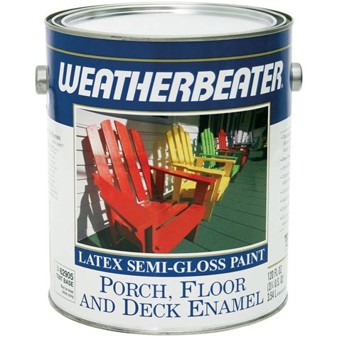 Weatherbeater Porch And Floor Semi Gloss Paint 1 Gal