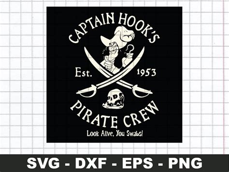 Pirate Crew Captain Hook Svg Vectorency