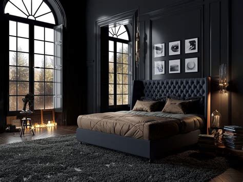 Techniques For Brightening A Dark Bedroom Black Bedroom Design Classic Bedroom Bedroom Interior