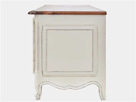 This collection of solid oak tv cabinets is available only at the oak furniture shop. French Country Louis XV style TV cabinet - French white ...