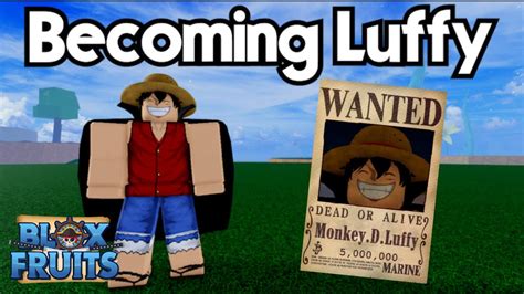 Becoming Luffy And Reaching 5 Million Bounty In Blox Fruits Youtube