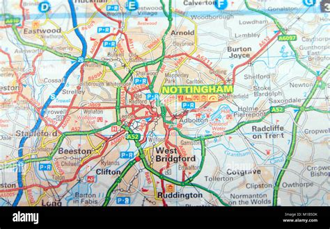 Nottingham Map Stock Photos And Nottingham Map Stock Images Alamy
